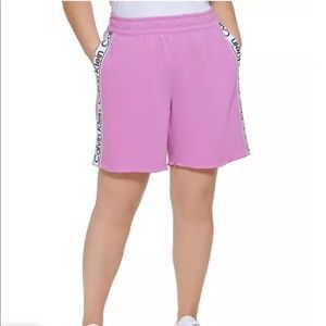 CK Logo Tape High-waist Shorts